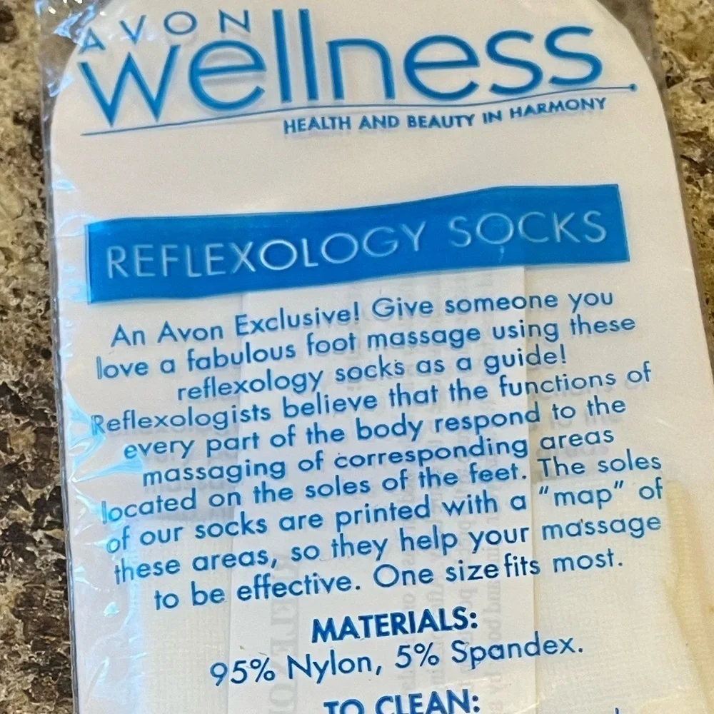 Avon Wellness Reflexology Socks - White